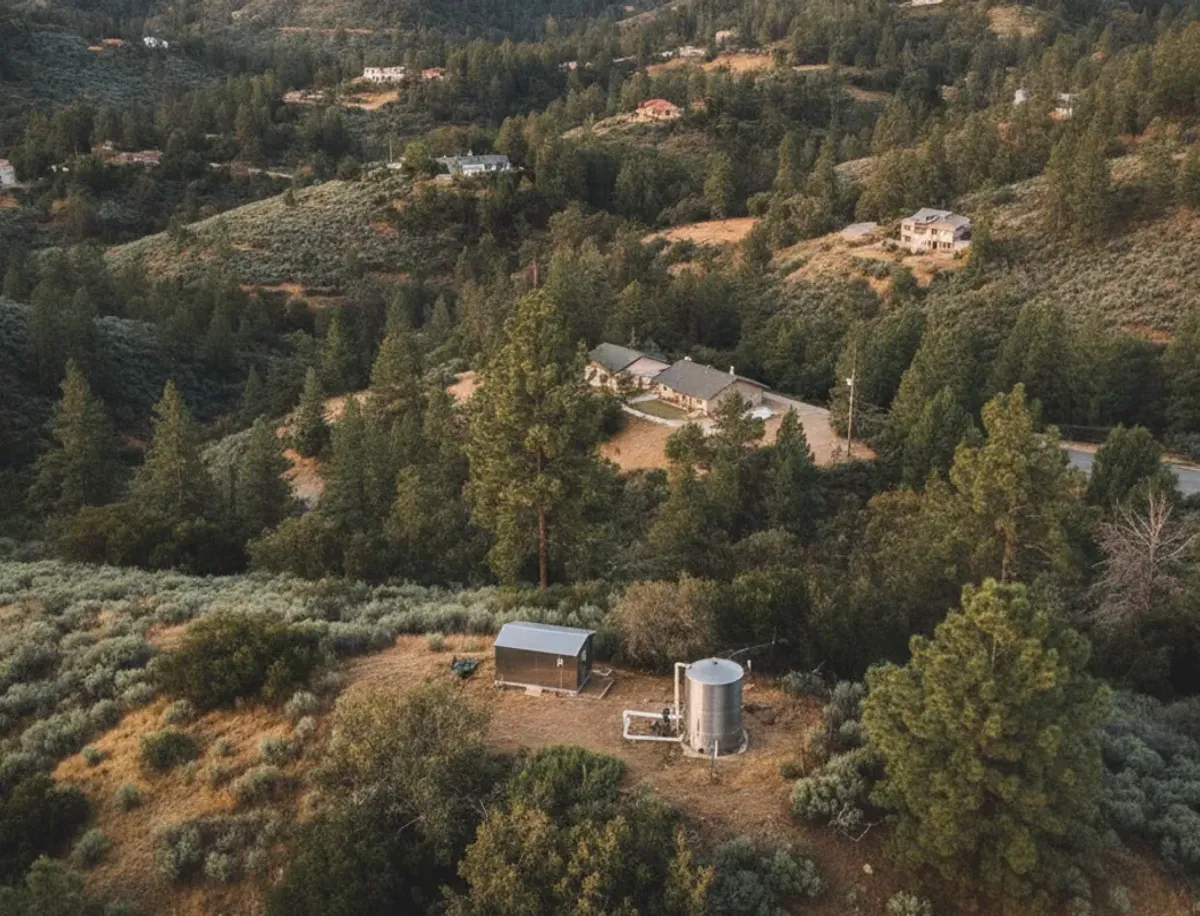 Mountain and backcountry San Diego neighborhood near Alpine, San Diego County